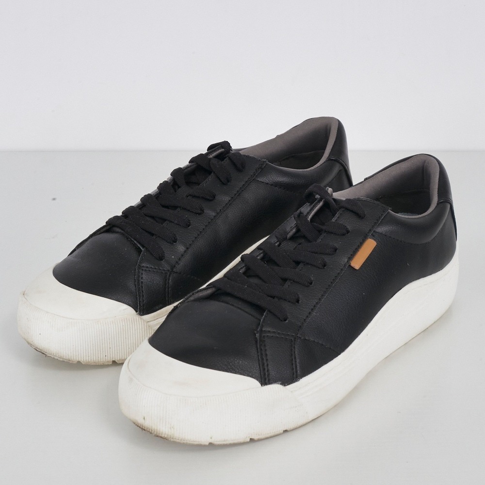 Dr Scholls Shoes Mens 9.5M Black Lace Up Low Top Sneakers Comfort Sole - Picture 4 of 13